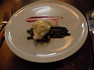 oeuf mollé asperges